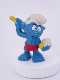 Schtroumpf qui se lave (sauna)