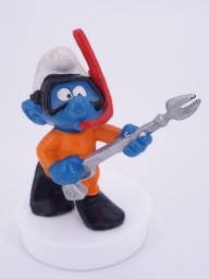 Schtroumpf en tenue de plongée / plongeur