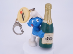 Schtroumpf bouteille de champagne