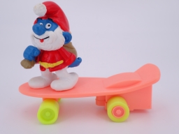 Grand Schtroumpf père Noël skateboard