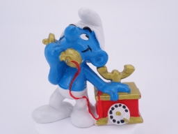 Schtroumpf au téléphone (gros support)