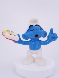 Schtroumpf maitre d\'école avec livre