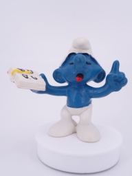 Schtroumpf maitre d\'école avec livre