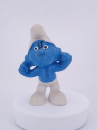 Schtroumpf se bouchant les oreilles