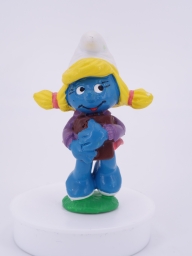 Schtroumpfette écolière