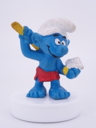 Schtroumpf qui se lave (sauna)