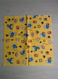 Serviette en papier Schtroumpfs