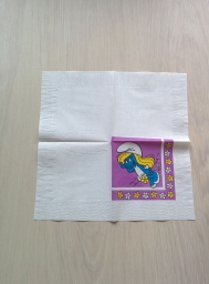 Serviette en papier Schtroumpfette