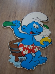 Schtroumpf qui se lave