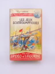 Schtroumpf olympique porteur de torche (grand) + VHS