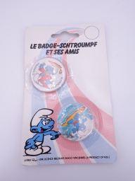 Badges Schtroumpf à Lunettes & Schtroumpf surfer