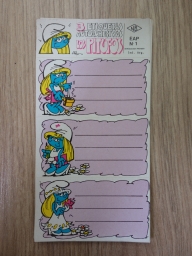 Autocollants pour cahier - N°1 - Schtroumpfette