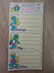 Autocollants pour cahier - N°10 - Schtroumpfette