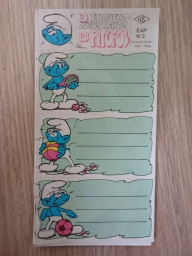 Autocollants pour cahier - N°3 - Schtroumpf