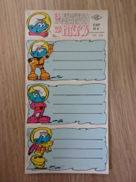 Autocollants pour cahier - N°4 - CosmoSchtroumpf
