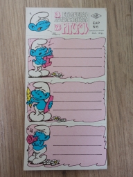 Autocollants pour cahier - N°6 - Schtroumpf