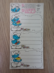 Autocollants pour cahier - N°7 - Schtroumpf gourmand