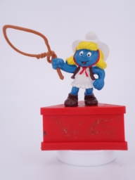 Schtroumpfette cowgirl