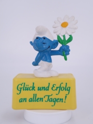 Schtroumpf courtisant avec fleur (rendez-vous)