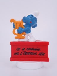 Schtroumpf avec harpe