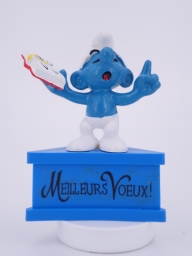 Schtroumpf maitre d'école avec livre