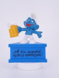 Schtroumpf avec bière