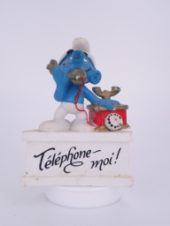 Schtroumpf au téléphone (gros support)