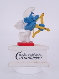 Schtroumpf ange/cupidon avec arc