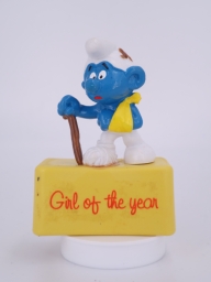 Schtroumpf blessé avec béquille