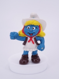 Schtroumpfette cowgirl