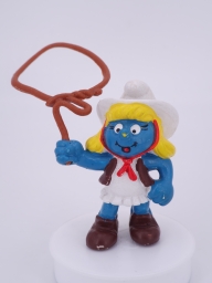 Schtroumpfette cowgirl