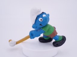 Schtroumpf joueur de hockey sur gazon