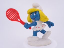 Schtroumpfette joueuse de tennis