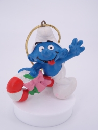 Schtroumpf avec sucre d'orge