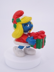 Schtroumpfette de Noël avec cadeau