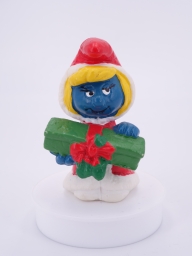 Schtroumpfette de Noël avec cadeau
