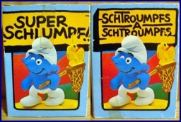 Schtroumpf avec filet et papillon