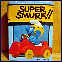Schtroumpf en voiture