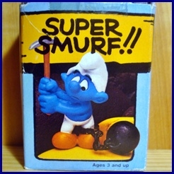 Schtroumpf prisonnier avec pioche