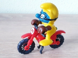 Motocross Schtroumpf