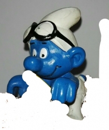 Schtroumpf en voiture