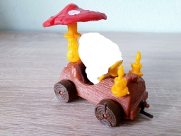 Schtroumpf en voiture