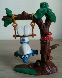 Schtroumpf avec trapèze