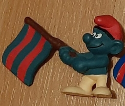 Schtroumpf drapeau de Barcelone (version 3)