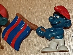 Schtroumpf drapeau de Barcelone (version 3)