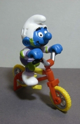 Schtroumpf sur un vélo - BMX