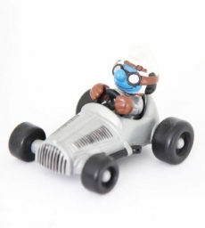 Schtroumpf avec voiture