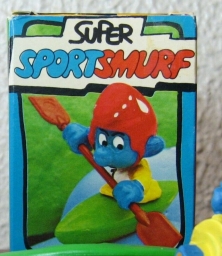 Schtroumpf avec canoë kayak