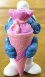 Schtroumpf avec cornet surprise (rose)