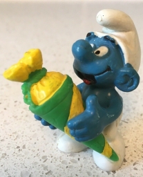 Schtroumpf avec cornet surprise (vert)